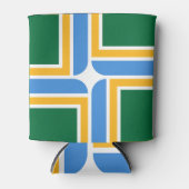 Koelbox met vlag van Portland City, Verenigde Stat Blikjeskoeler (Voorkant)