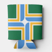 Koelbox met vlag van Portland City, Verenigde Stat Blikjeskoeler (Achterkant)