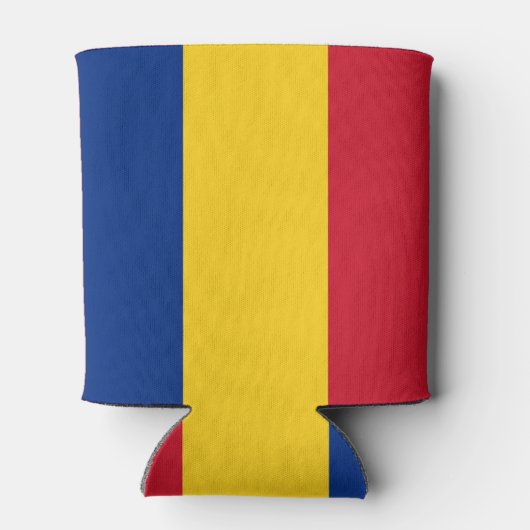 Koelbox met vlag van Roemenië Blikjeskoeler (Achterkant)