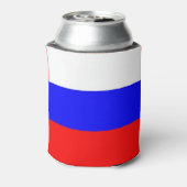 Koelbox met vlag van Rusland Blikjeskoeler (Blikje Achterkant)