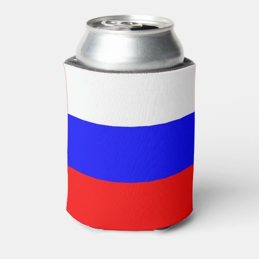 Koelbox met vlag van Rusland Blikjeskoeler (Blikje Achterkant)