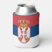 Koelbox met vlag van Servië Blikjeskoeler (Blikje Voorkant)