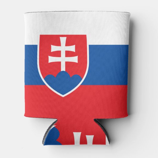 Koelbox met vlag van Slowakije Blikjeskoeler (Voorkant)