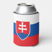 Koelbox met vlag van Slowakije Blikjeskoeler (Blikje Achterkant)