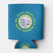 Koelbox met vlag van South Dakota State, Verenigde Blikjeskoeler (Voorkant)