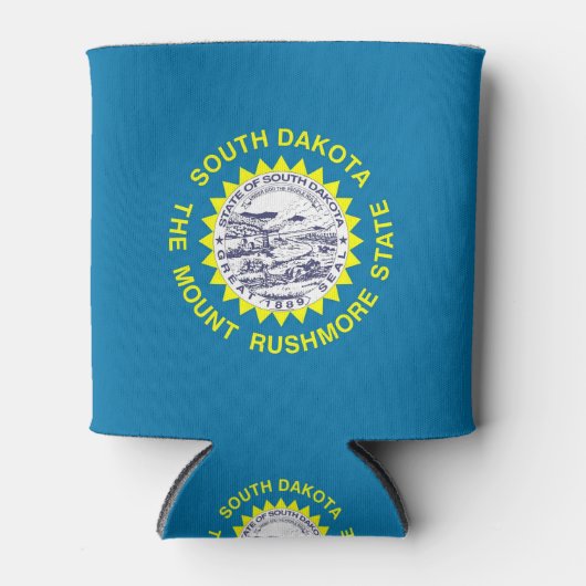 Koelbox met vlag van South Dakota State, Verenigde Blikjeskoeler (Voorkant)