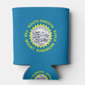 Koelbox met vlag van South Dakota State, Verenigde Blikjeskoeler (Achterkant)