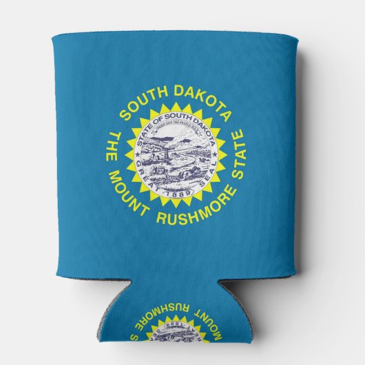 Koelbox met vlag van South Dakota State, Verenigde Blikjeskoeler (Achterkant)