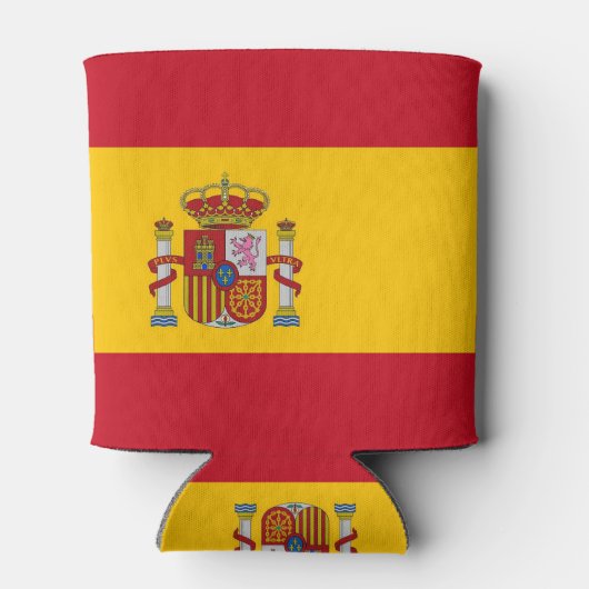 Koelbox met vlag van Spanje Blikjeskoeler (Achterkant)