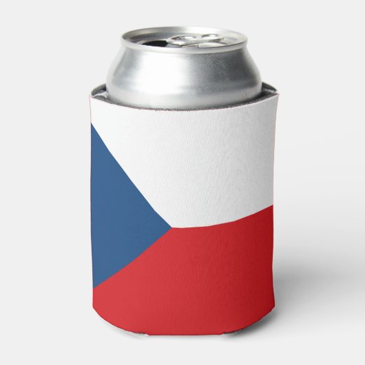 Koelbox met vlag van Tsjechië Blikjeskoeler (Blikje Voorkant)