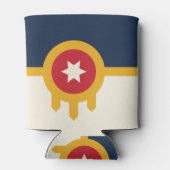 Koelbox met vlag van Tulsa, Oklahoma Blikjeskoeler (Achterkant)