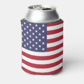 Koelbox met vlag van Verenigde Staten van Amerika. Blikjeskoeler (Blikje Achterkant)