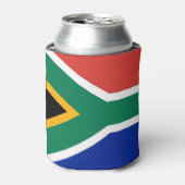 Koelbox met vlag van Zuid-Afrika Blikjeskoeler (Blikje Voorkant)