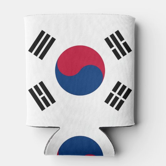 Koelbox met vlag van Zuid-Korea Blikjeskoeler (Achterkant)