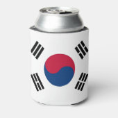 Koelbox met vlag van Zuid-Korea Blikjeskoeler (Blikje Achterkant)