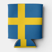 Koelbox met vlag van Zweden Blikjeskoeler (Voorkant)