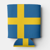 Koelbox met vlag van Zweden Blikjeskoeler (Achterkant)