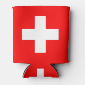 Koelbox met vlag van Zwitserland Blikjeskoeler (Voorkant)