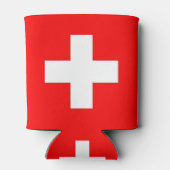 Koelbox met vlag van Zwitserland Blikjeskoeler (Achterkant)