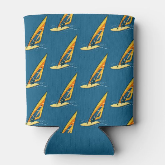 Koelbox met wielsurfen blikjeskoeler (Achterkant)