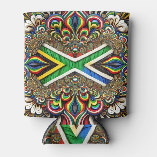 Koelbox met Zuid-Afrikaanse kleuren ontwerp Blikjeskoeler (Voorkant)