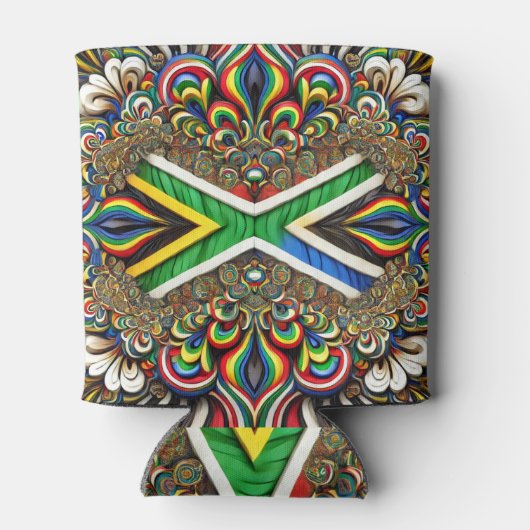 Koelbox met Zuid-Afrikaanse kleuren ontwerp Blikjeskoeler (Achterkant)