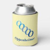 Koelbox - Naam met Initialen (blues) Blikjeskoeler (Blikje Voorkant)