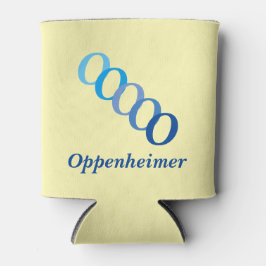 Koelbox - Naam met Initialen (blues) Blikjeskoeler