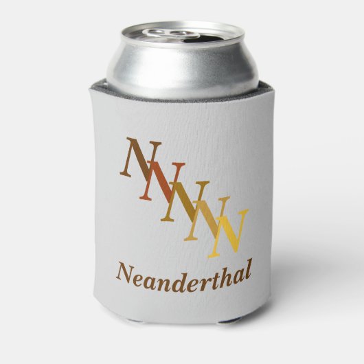 Koelbox - Naam met Initialen (gezaagd) Blikjeskoeler (Blikje Achterkant)