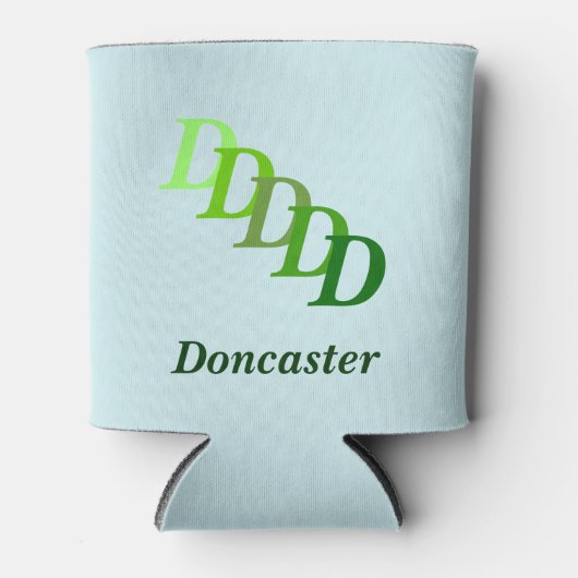 Koelbox - Naam met Initialen (groen) Blikjeskoeler (Voorkant)