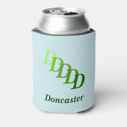 Koelbox - Naam met Initialen (groen) Blikjeskoeler (Blikje Achterkant)