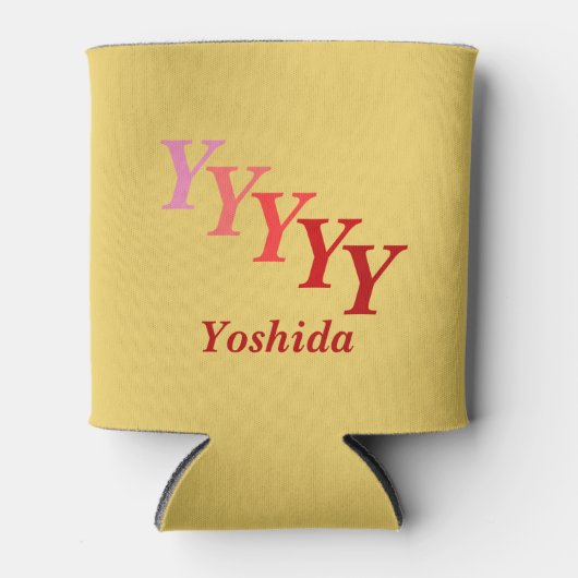 Koelbox - Naam met Initialen (regel 2) Blikjeskoeler (Voorkant)