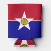 Koelbox onder de vlag van Dallas City, Verenigde S Blikjeskoeler (Voorkant)