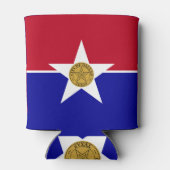 Koelbox onder de vlag van Dallas City, Verenigde S Blikjeskoeler (Achterkant)