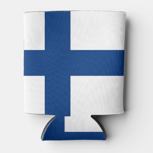 Koelbox onder Finse vlag Blikjeskoeler (Voorkant)