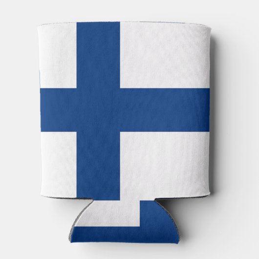 Koelbox onder Finse vlag Blikjeskoeler (Achterkant)