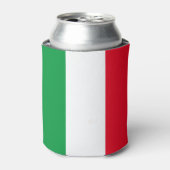 Koelbox onder Italiaanse vlag Blikjeskoeler (Blikje Voorkant)