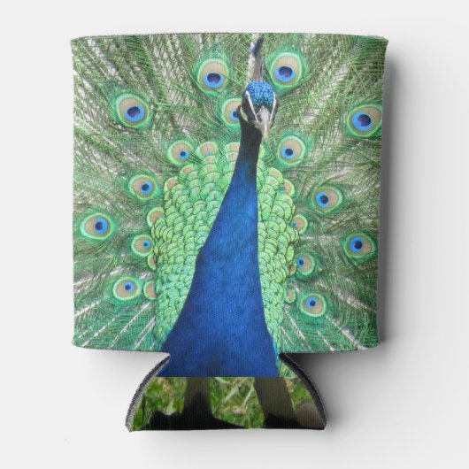 Koelbox - Peacock Portrait Blikjeskoeler (Voorkant)