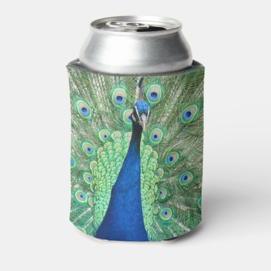 Koelbox - Peacock Portrait Blikjeskoeler (Blikje Achterkant)
