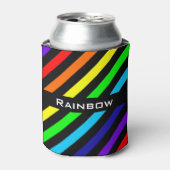 Koelbox regenboogstrips blikjeskoeler (Blikje Voorkant)