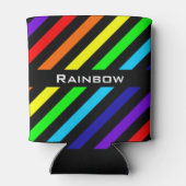 Koelbox regenboogstrips blikjeskoeler (Achterkant)