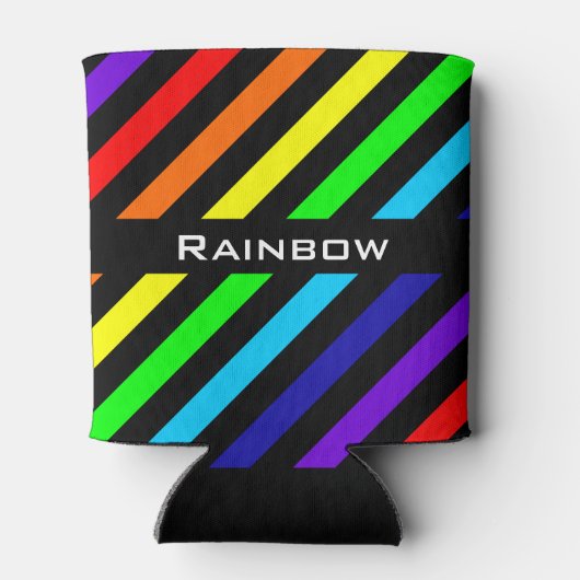 Koelbox regenboogstrips blikjeskoeler (Achterkant)