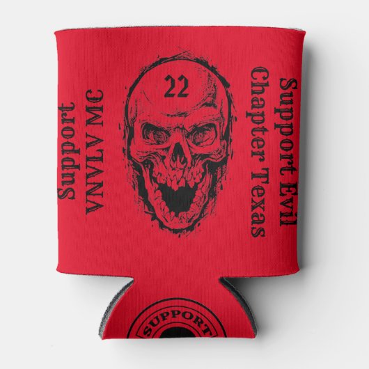 Koelbox Skullified VNVLV MC Ondersteuning! Blikjeskoeler (Voorkant)