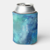 Koelbox - Summer Vibes Aqua Blikjeskoeler (Blikje Achterkant)