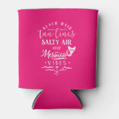 Koelbox - Summer Vibes Hot Pink Blikjeskoeler (Voorkant)