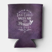 Koelbox - Summer Vibes Paars Blikjeskoeler (Voorkant)