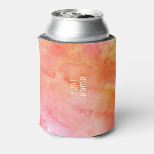 Koelbox - Summer Vibes Tangerine Blikjeskoeler (Blikje Achterkant)