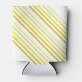Koelbox - tinten van gele diagonale strepen blikjeskoeler (Voorkant)