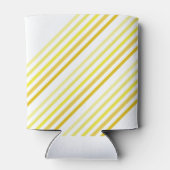 Koelbox - tinten van gele diagonale strepen blikjeskoeler (Achterkant)