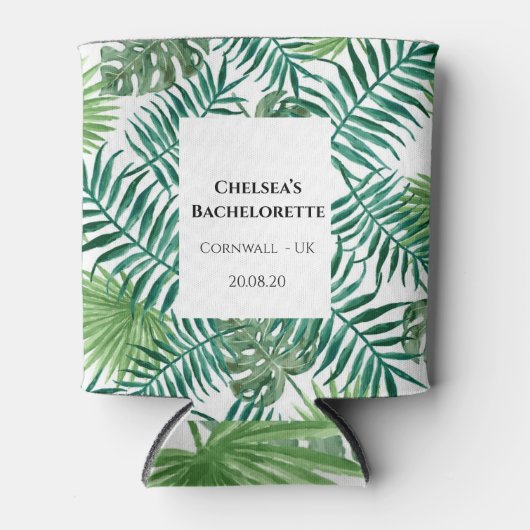 Koelbox Tropische Summer Bachelorette Party Blikjeskoeler (Voorkant)